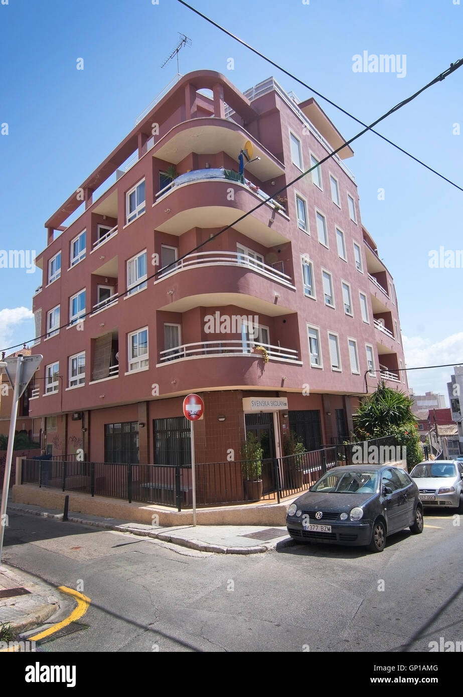 Schwedische Schule El Terreno am 16. Mai 2016 in Palma De Mallorca, Balearen, Spanien. Stockfoto