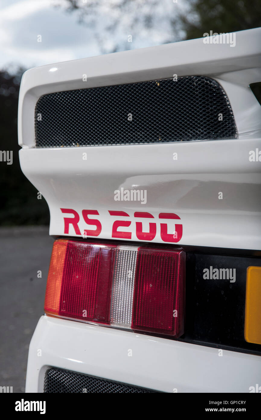 Ford RS200 Gruppe B Rallye-Auto Stockfoto