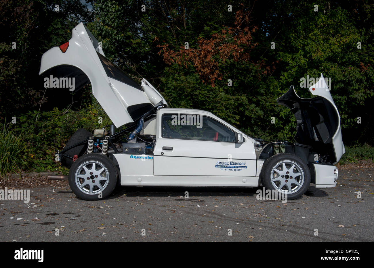 Ford RS200 Gruppe B Rallye-Auto Stockfoto