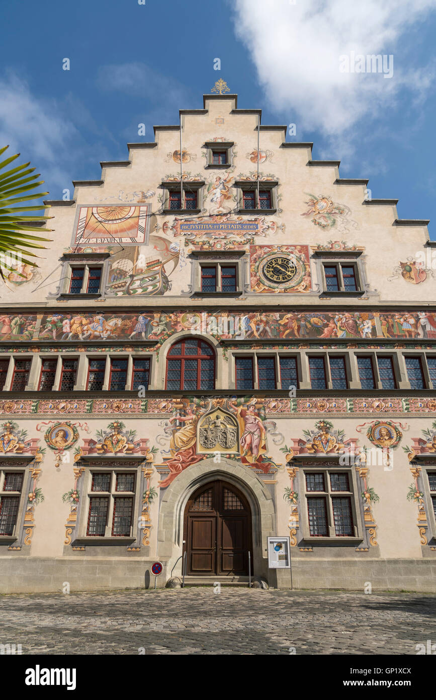 Altes Rathaus in Lindau, Bayern, Deutschland Stockfoto