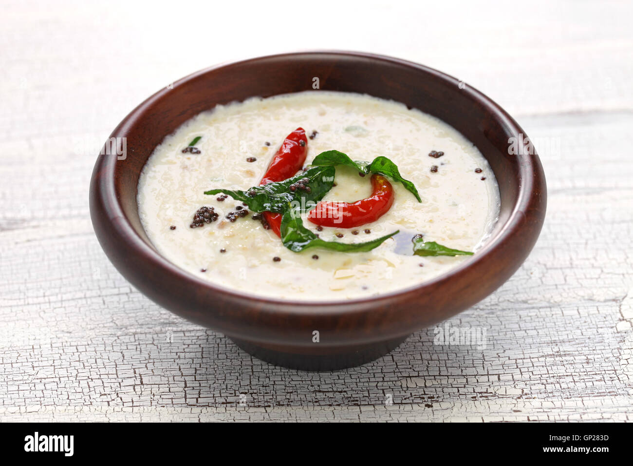 hausgemachter Kokos-Chutney, indisches Essen Stockfoto