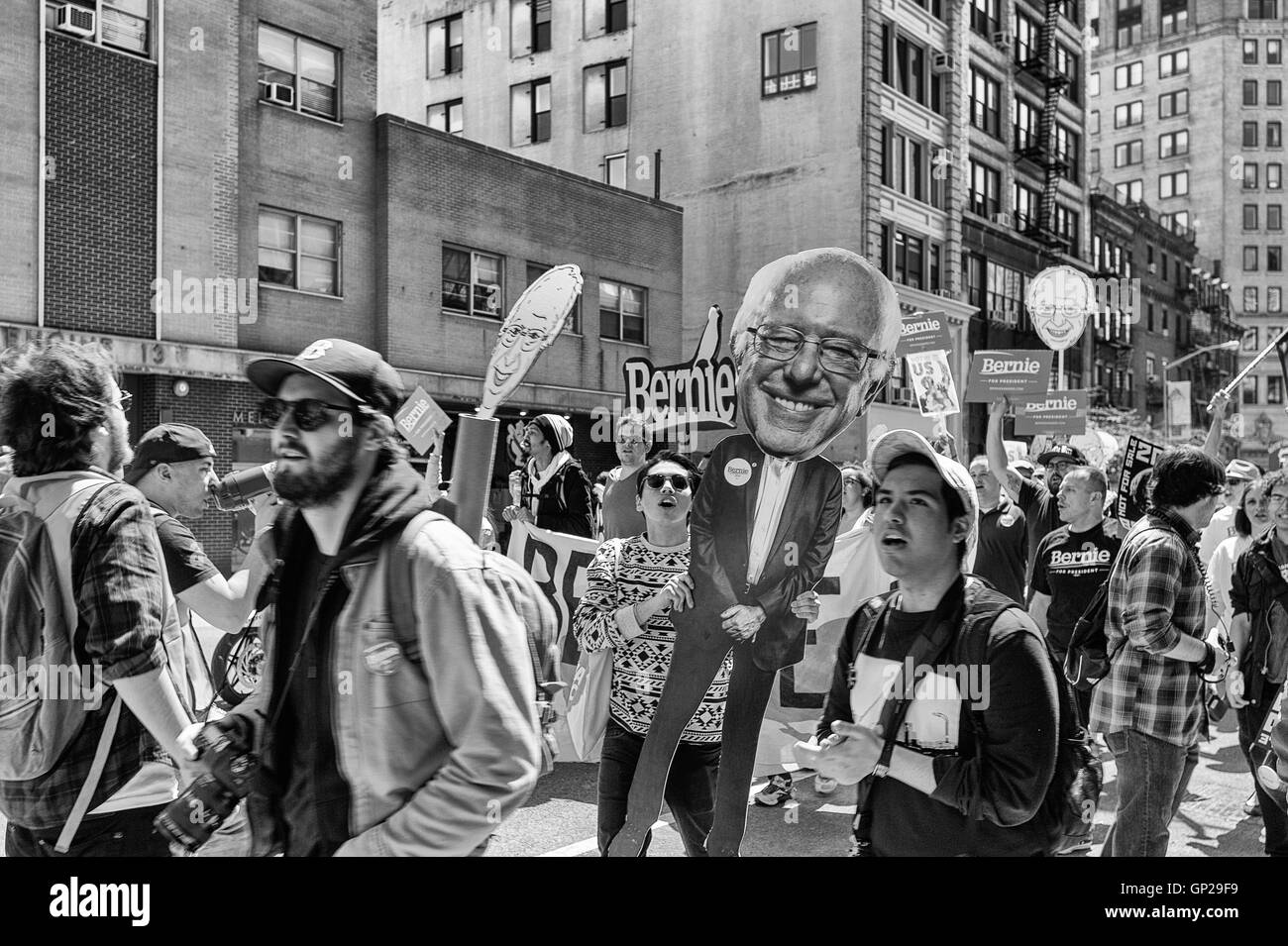 Marsch für Bernie Stockfoto