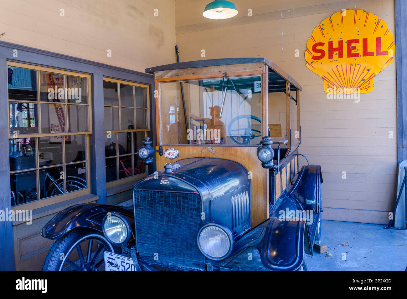 Oldtimer Ford Modell t Auto, Burnaby Village Museum, Burnaby, British Columbia, Kanada Stockfoto