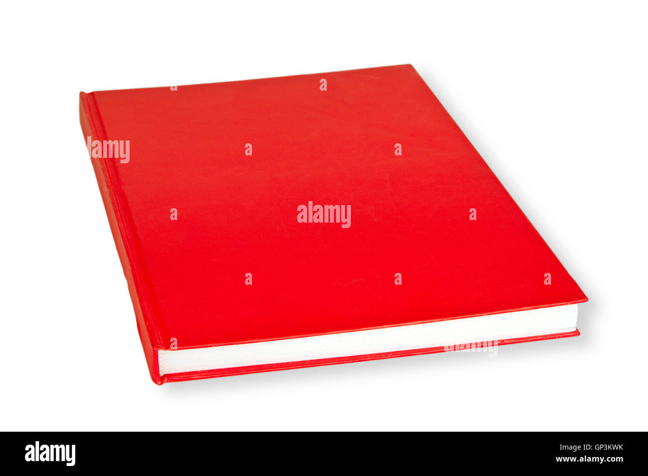 Red Book isoliert auf weißem Hintergrund Stockfoto