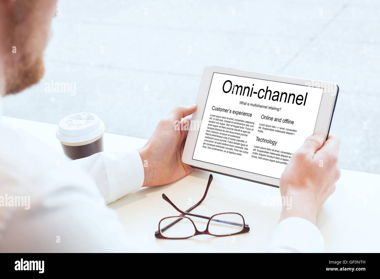 Omni-Channel-marketing Stockfoto