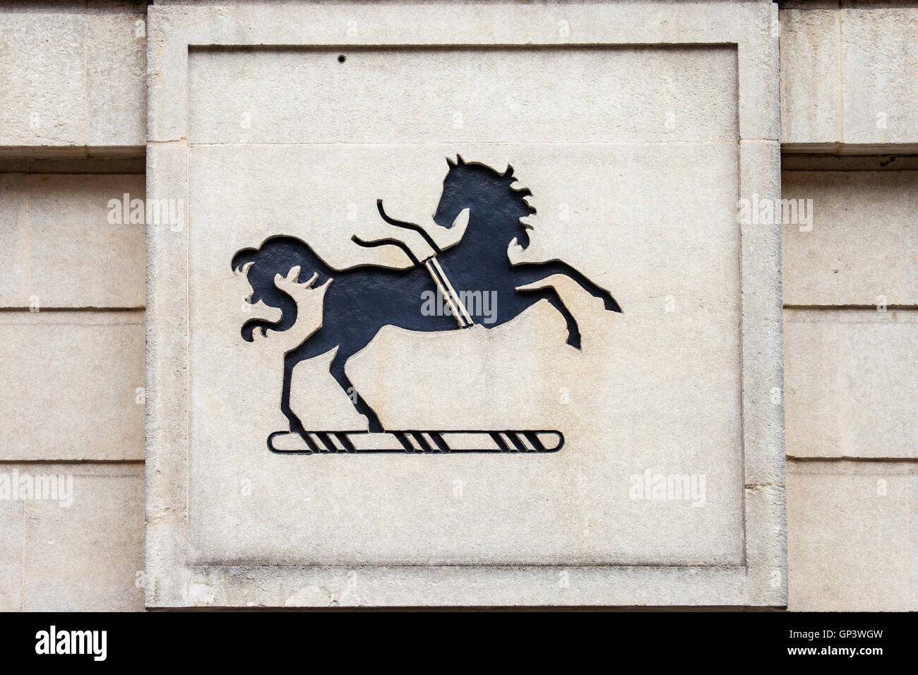 OXFORD, Vereinigtes Königreich - 12. August 2016: Ein Zeichen für eine Lloyds Bank-Filiale in der Stadt von Oxford in Großbritannien am 12. August 2016. Stockfoto