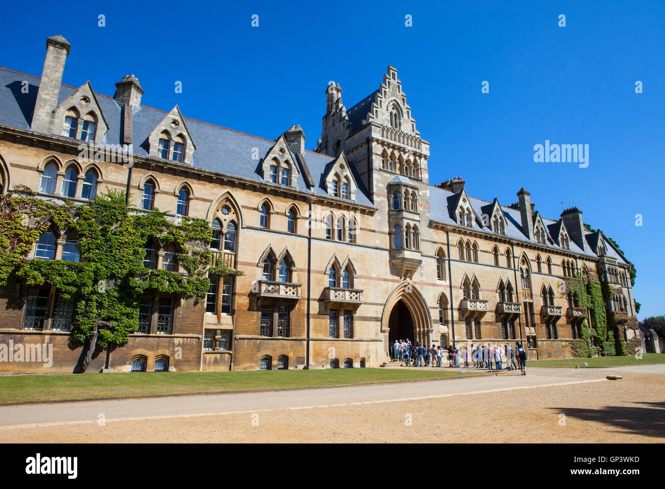 Das äußere des Gebäudes am Christ Church College - Wiese auf der historischen Colleges der Universität Oxford in England. Stockfoto