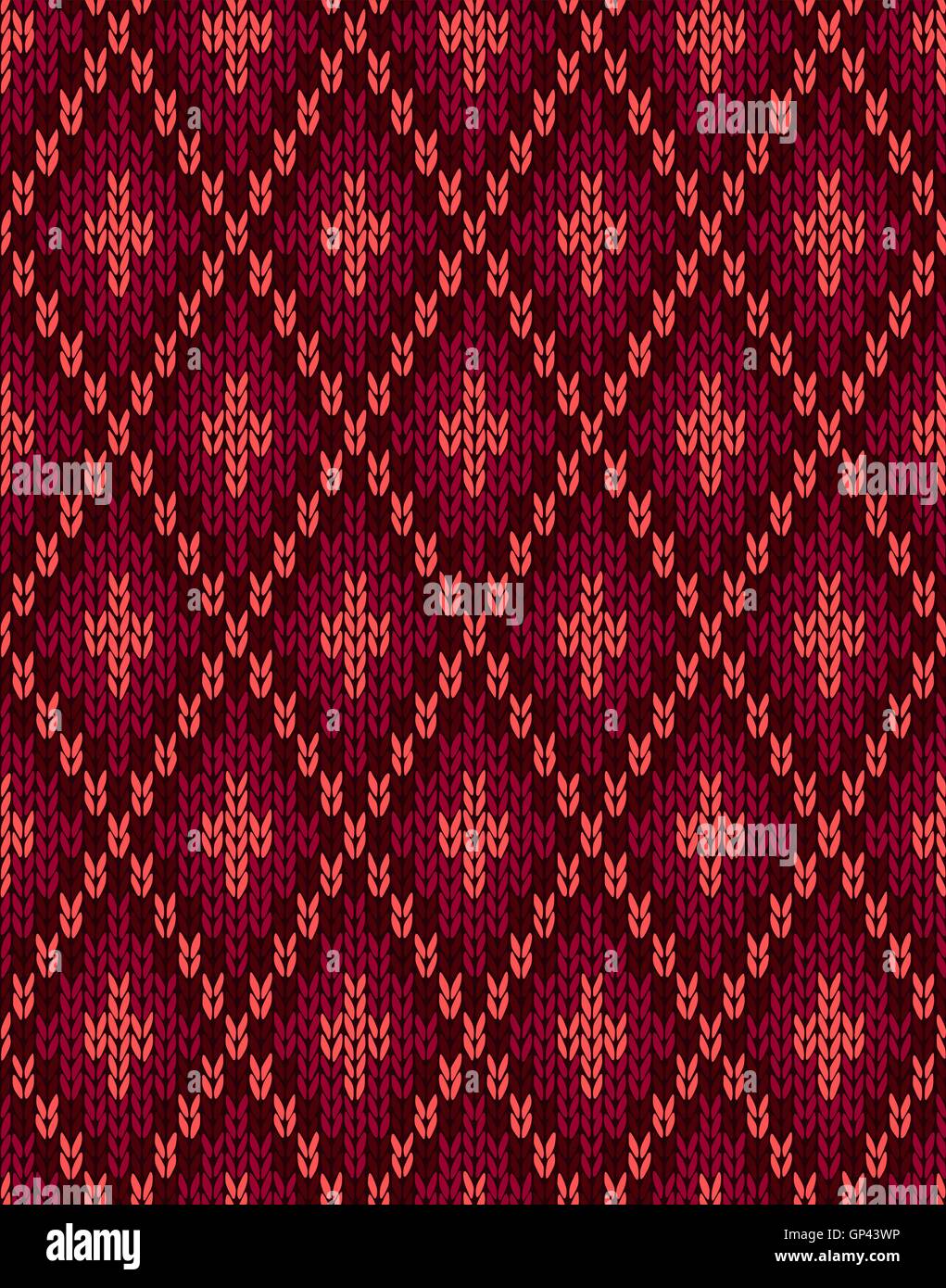 Nahtloser Strick Textile Muster Stock Vektor