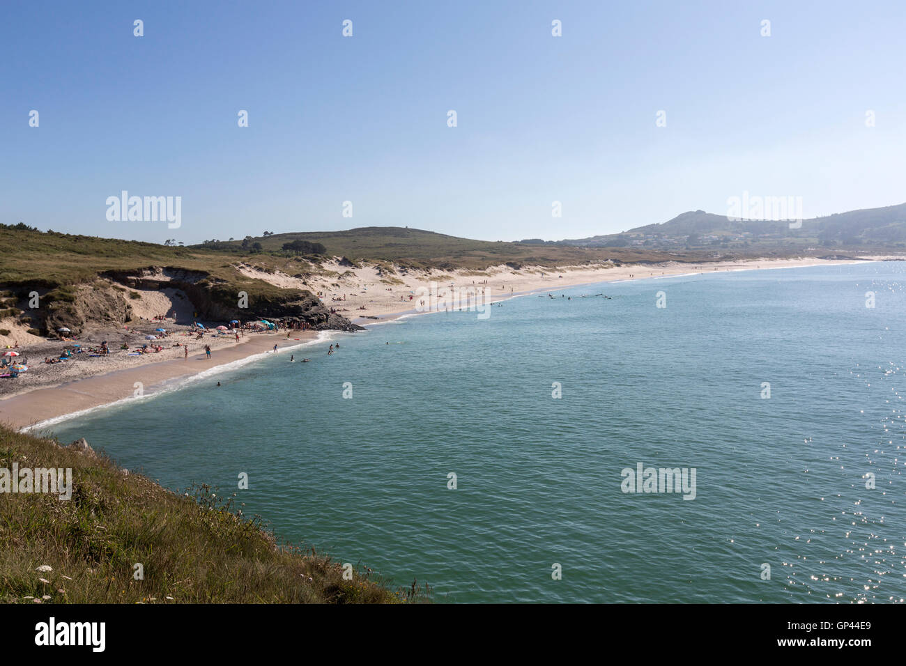 Santa Comba Strand in Cobas, Ferrol, A Coruña, Galicien, Spanien Stockfoto
