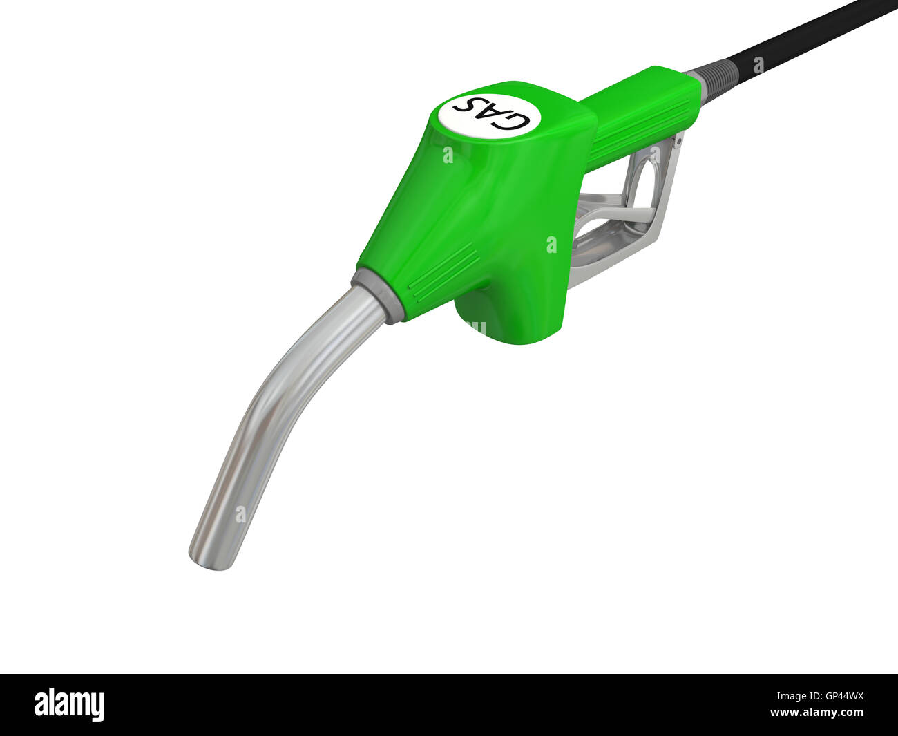 Benzin-Pumpe-Düse Stockfoto