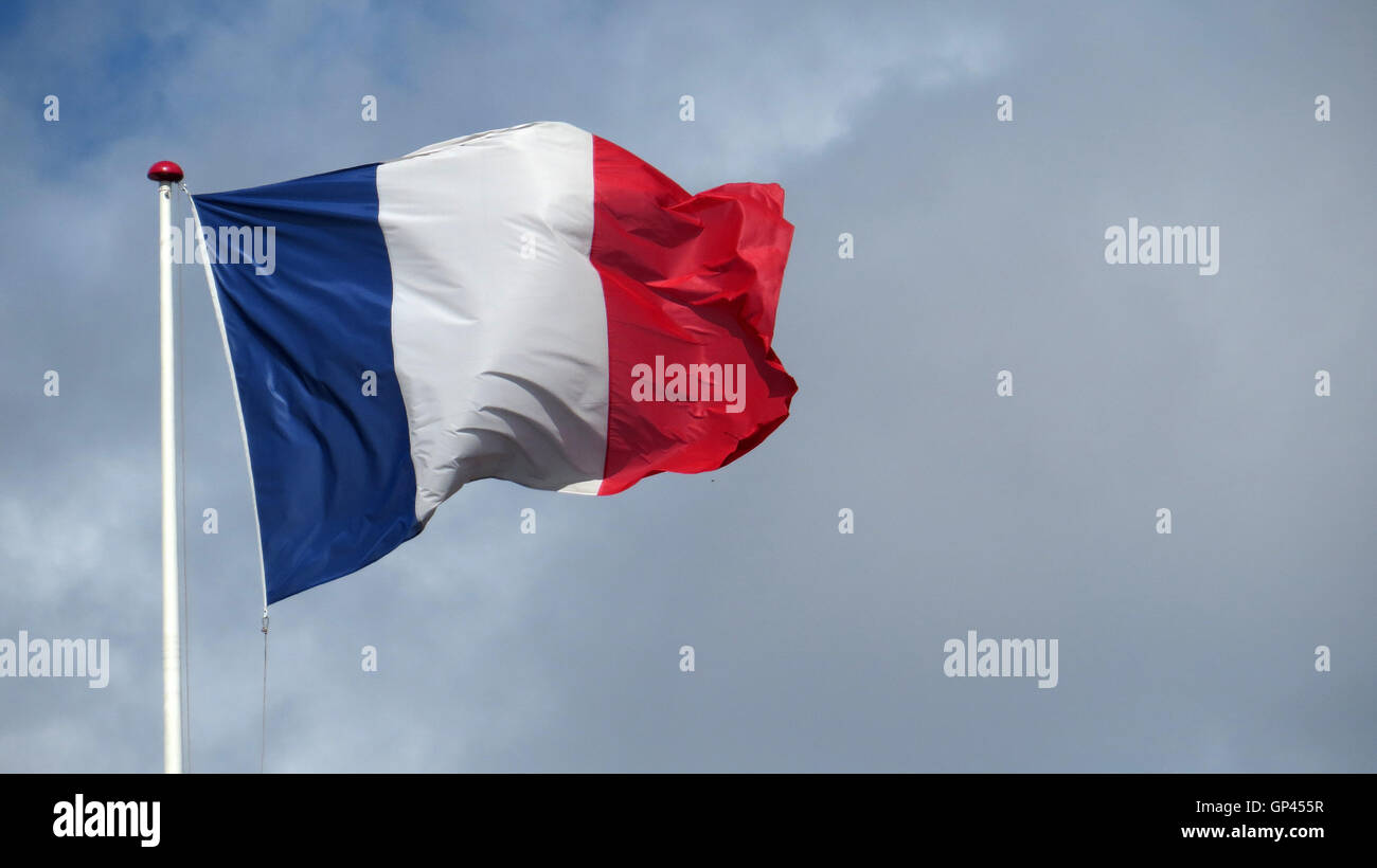 Frankreich-Tricolor-französische Flagge. Foto Tony Gale Stockfoto