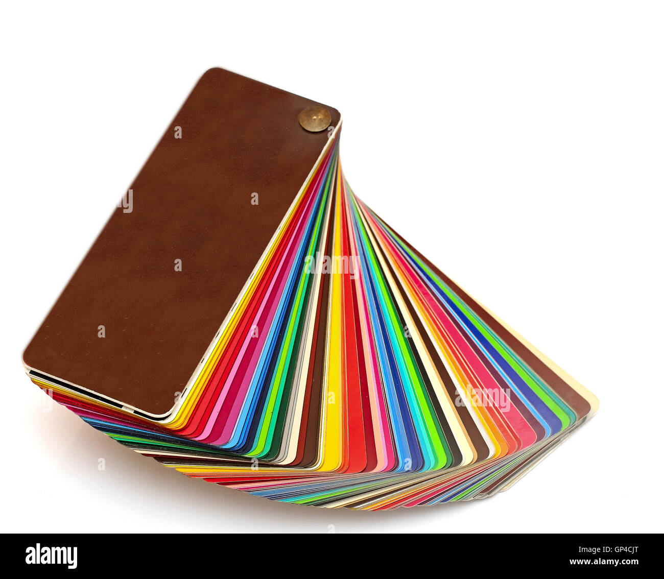 Offene Probe Farben Katalog Stockfoto