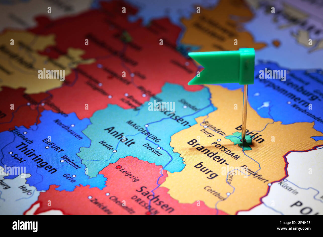 Deutschland Karte Stockfoto