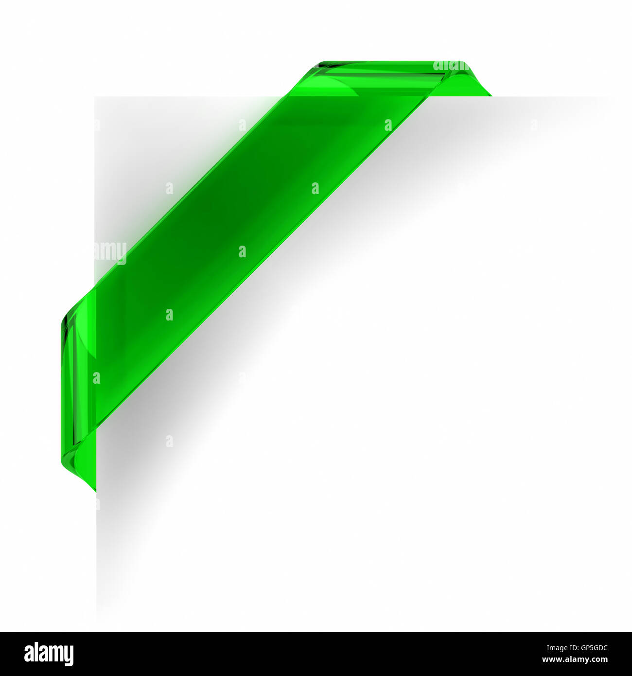 Grünes Banner Stockfoto