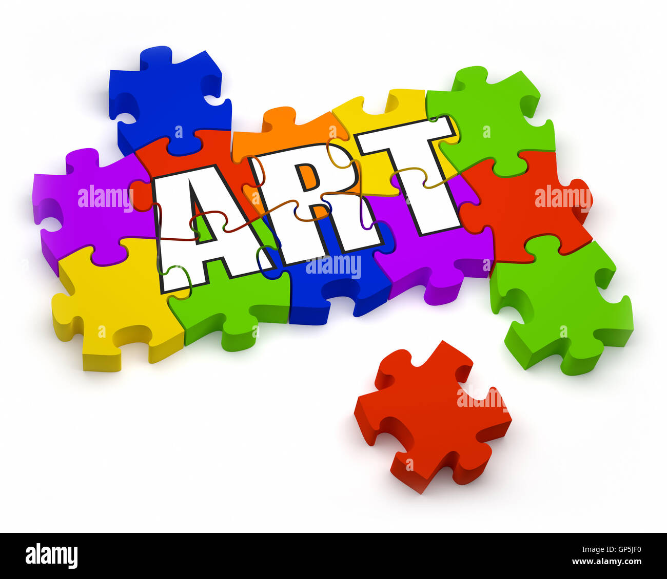 Schaffung von Kunst Stockfoto