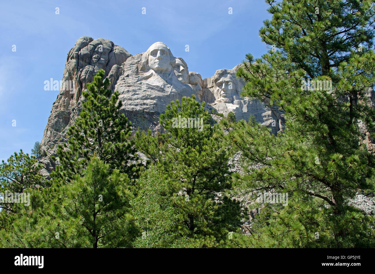 Mount Rushmore National Memorial, South Dakota, USA Stockfoto