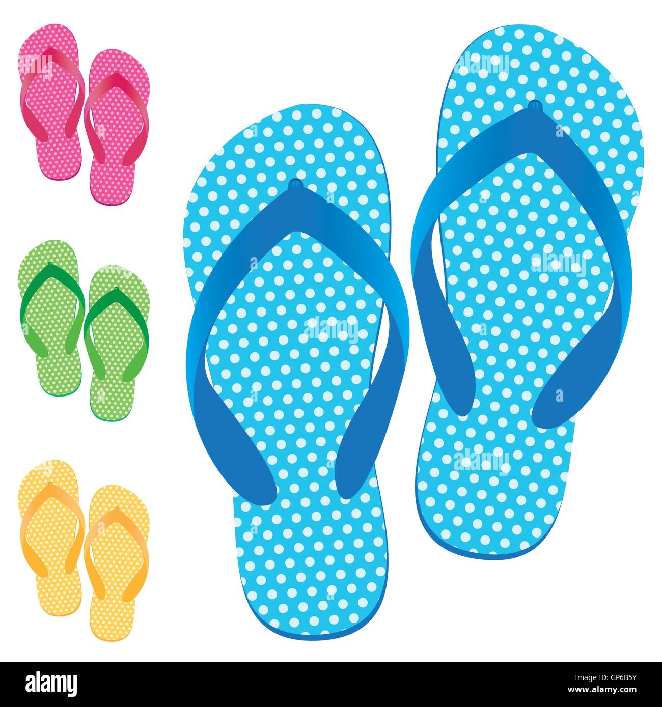 Hintergrund, Strand, dekorativ, Design, editierbare, Element, Mode, Flip, Flipflops, Flop, Fuß, Spaß, Icon, Illustration, isolieren Stock Vektor