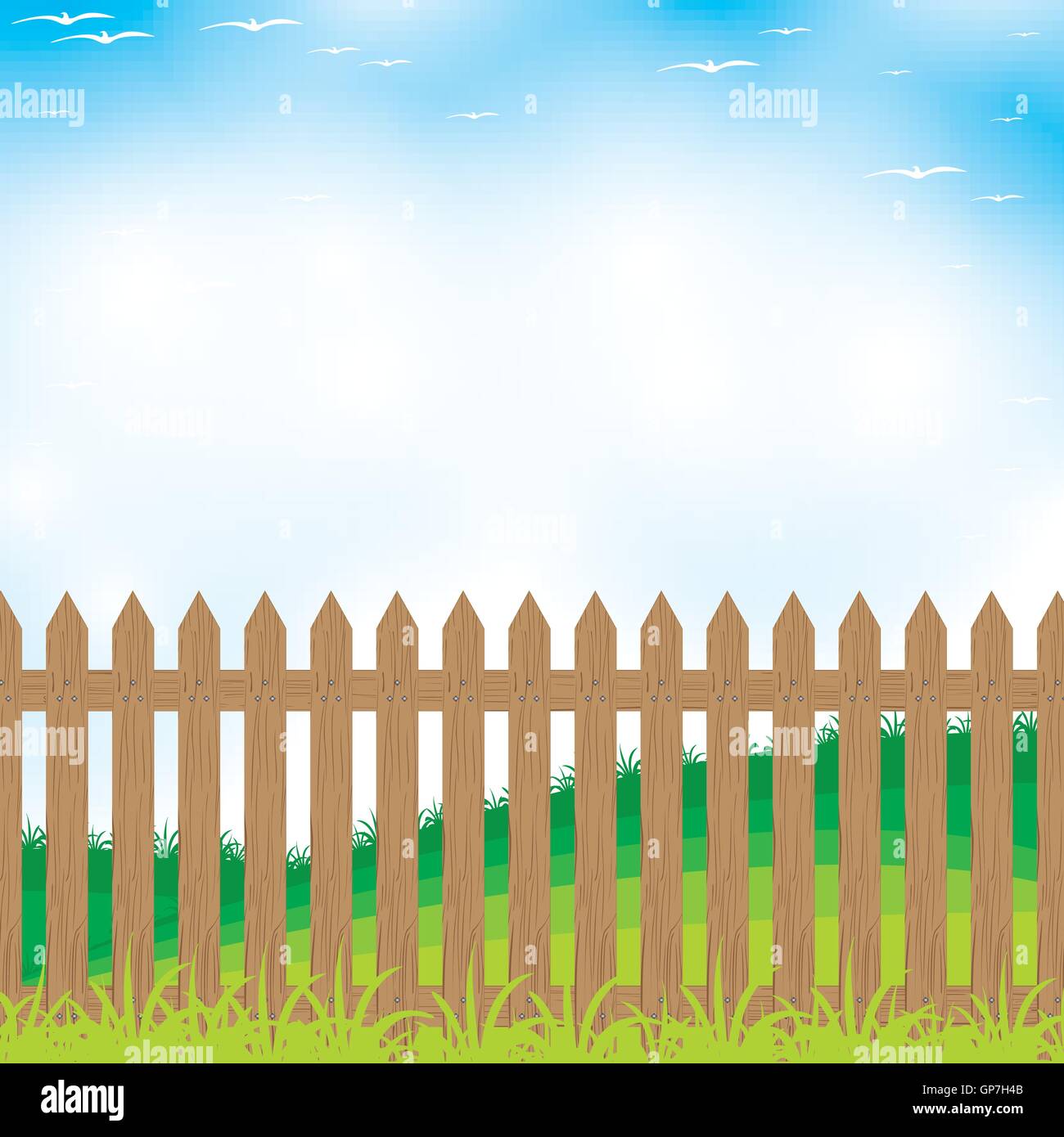 Zaun, Vektor, Holz, Rasen, Illustration, weiß, isoliert, Zaunlatte, Bauernhof, Hintergrund, Holz, Design, Natur, grün, Holz, Stirn Stock Vektor