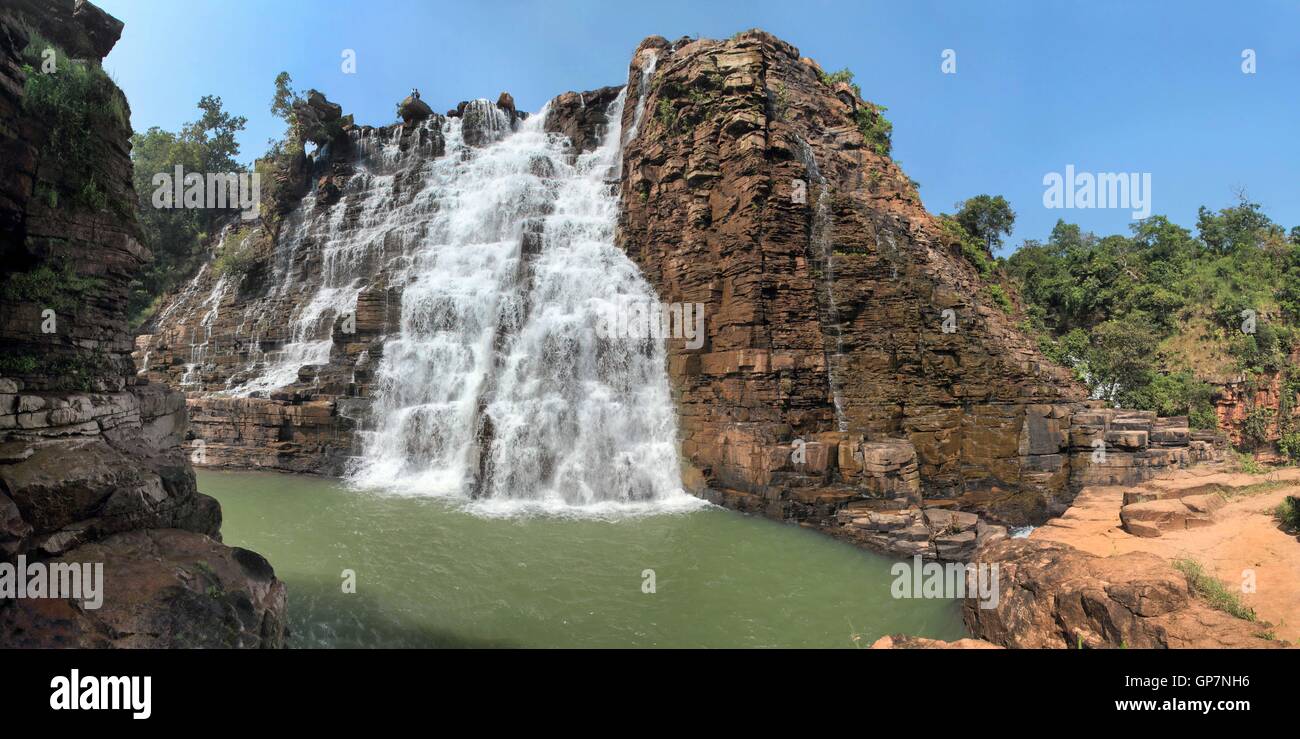 Tirathgarh Wasserfälle, Jagdalpur, Chhattisgarh, Indien, Asien Stockfoto