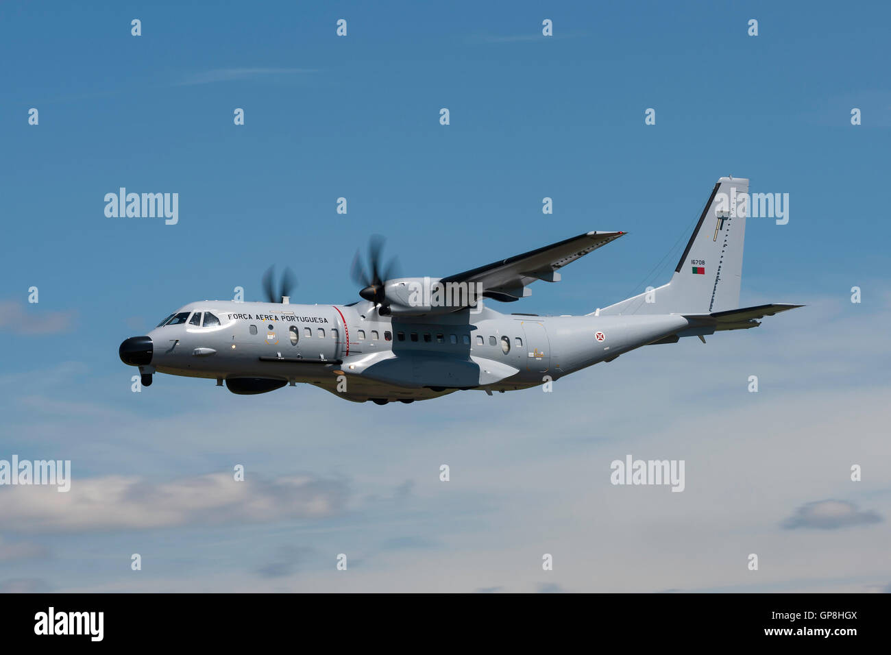 Portugiesische Luftwaffe (Força Aérea Portuguesa) CASA C-295MP Martitime Patrouille Flugzeug. Stockfoto