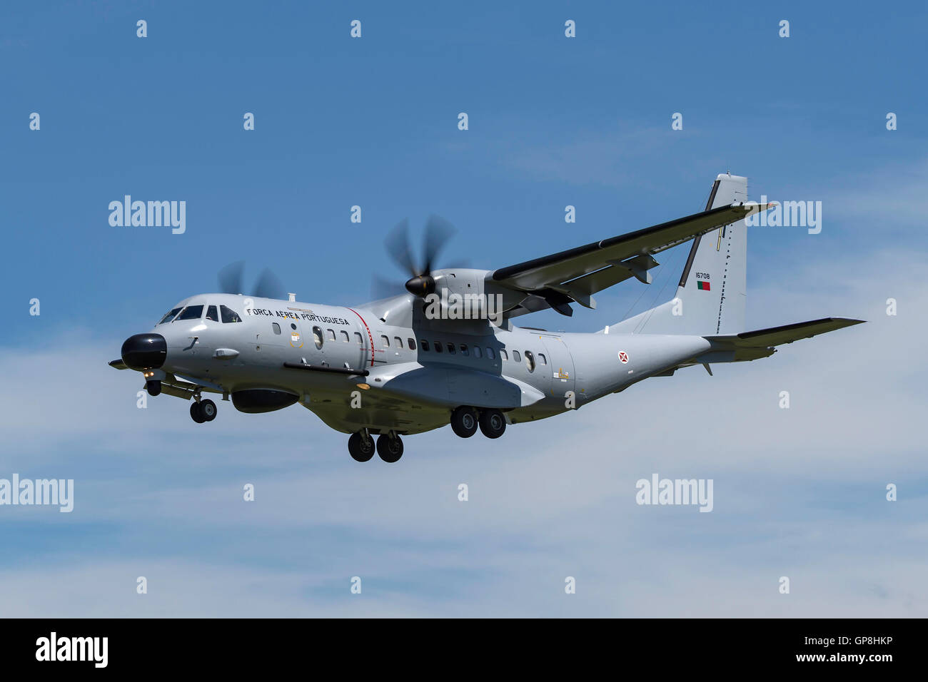 Portugiesische Luftwaffe (Força Aérea Portuguesa) CASA C-295MP Martitime Patrouille Flugzeug. Stockfoto