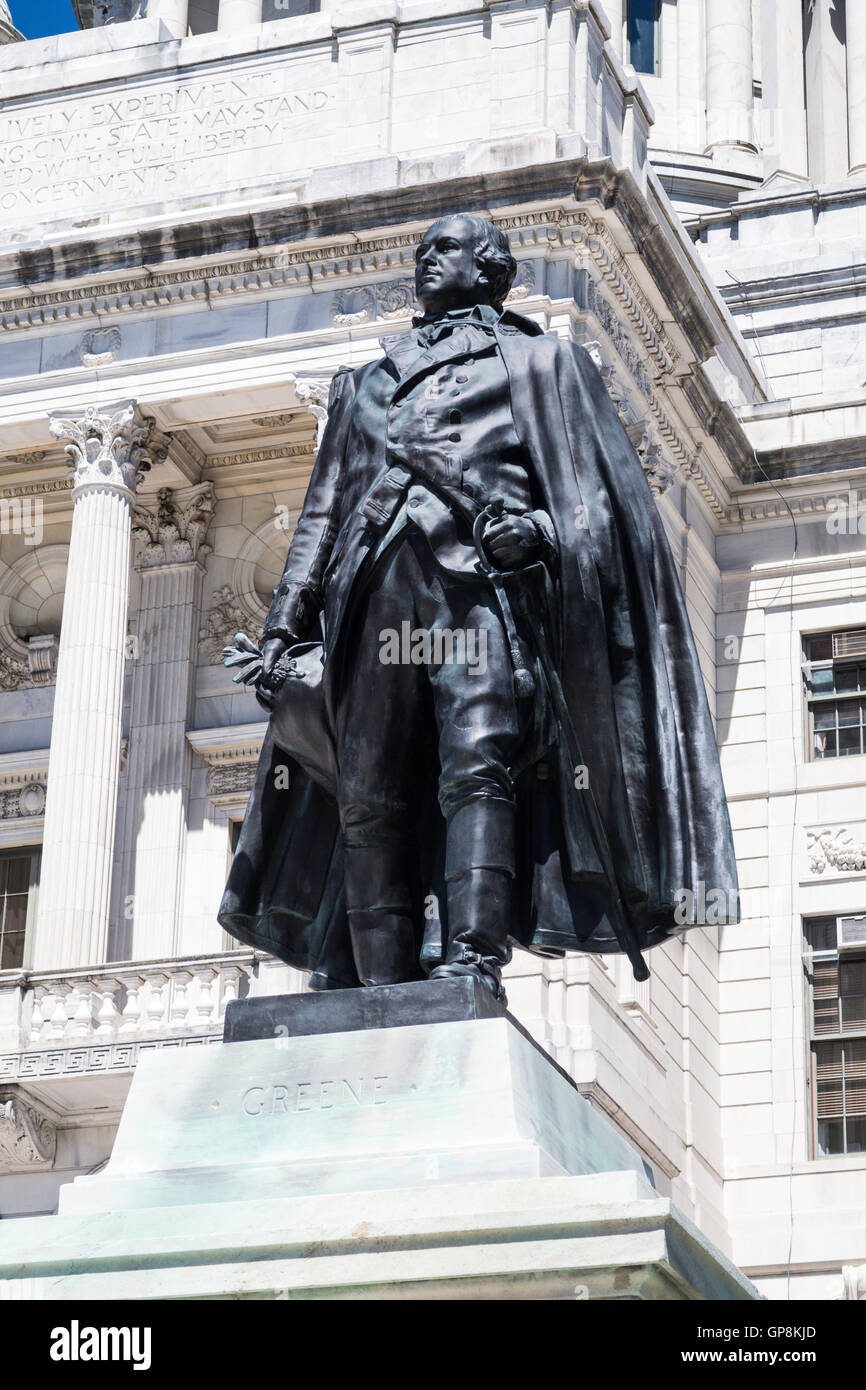 Nathanael Greene Statue im State House in Providence, Rhode Island, USA Stockfoto