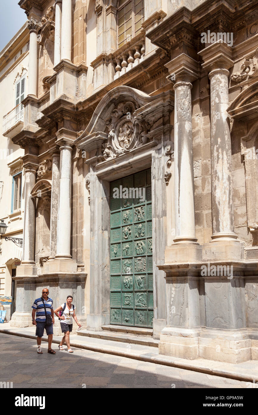 Chiesa E Convento Di Santa Maria Dell' Itria, Trapani, Sizilien, Italien Stockfoto