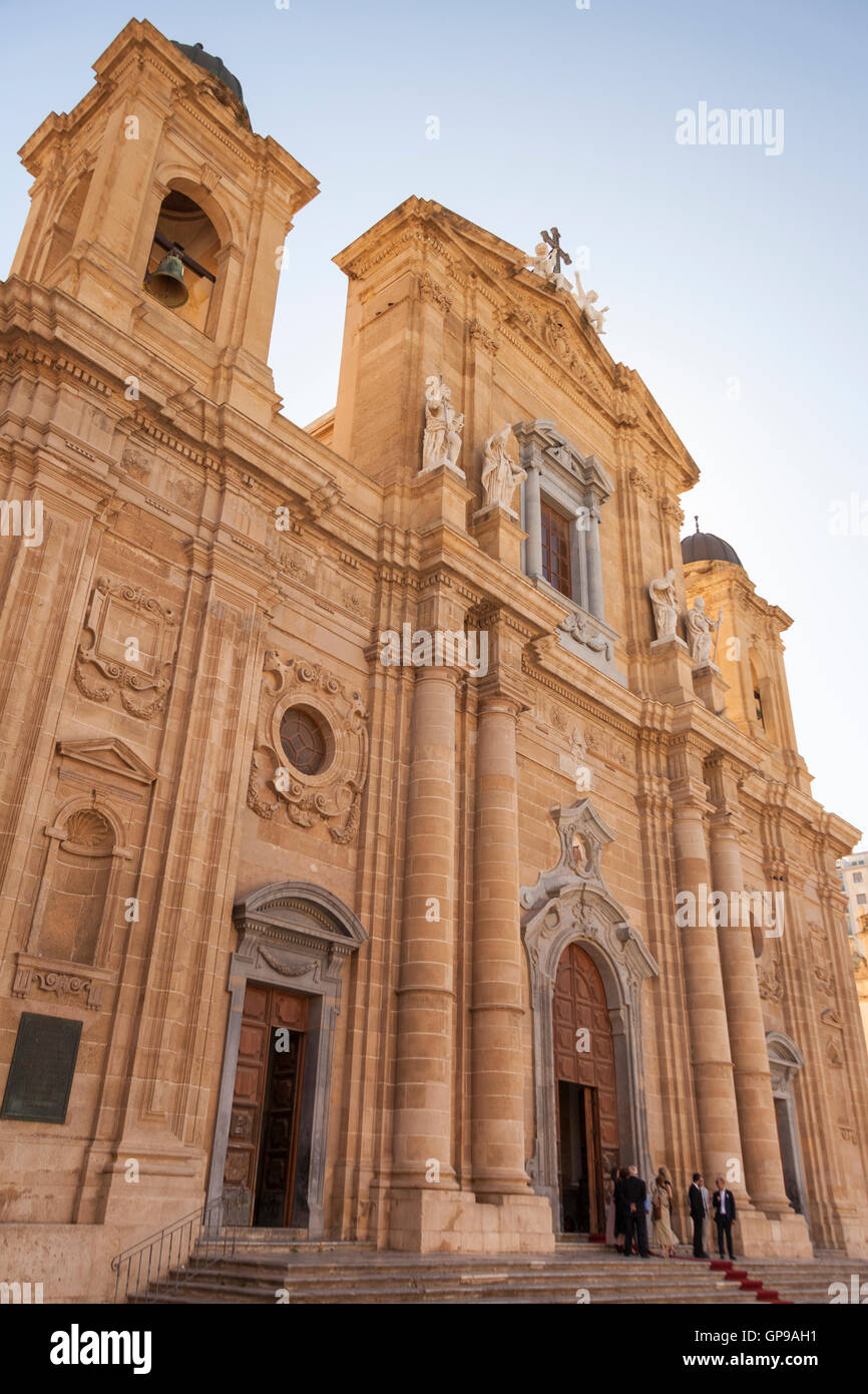 Chiesa Madre, Marsala Kathedrale, Piazza Della Repubblica, Marsala, Sizilien, Italien Stockfoto