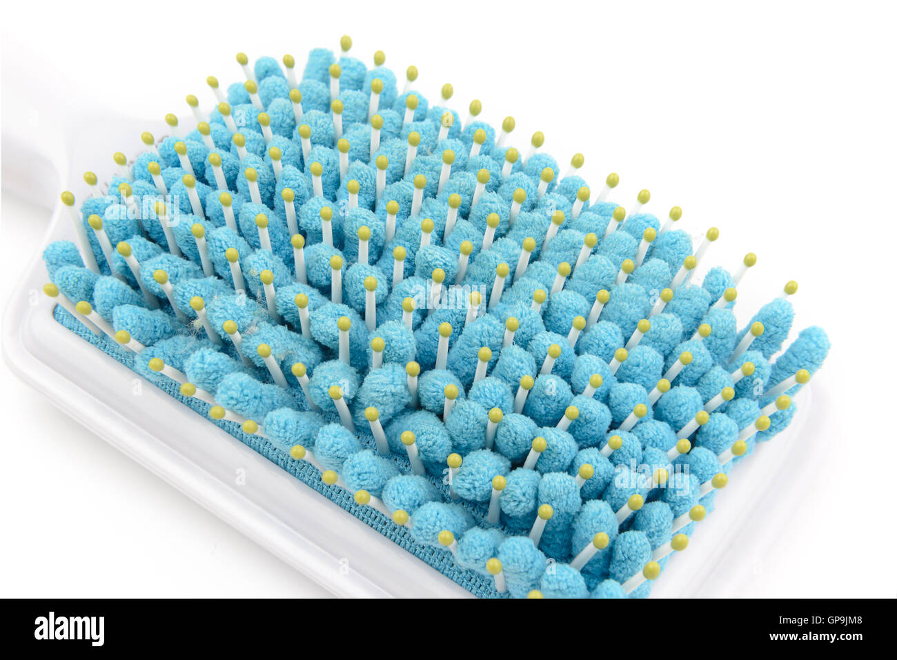 Moderne Haarkamm mit einbetten Microfaser für das Haar schneller trocknen. Kopfhaut-Massage wenn Haar bürsten. Stockfoto