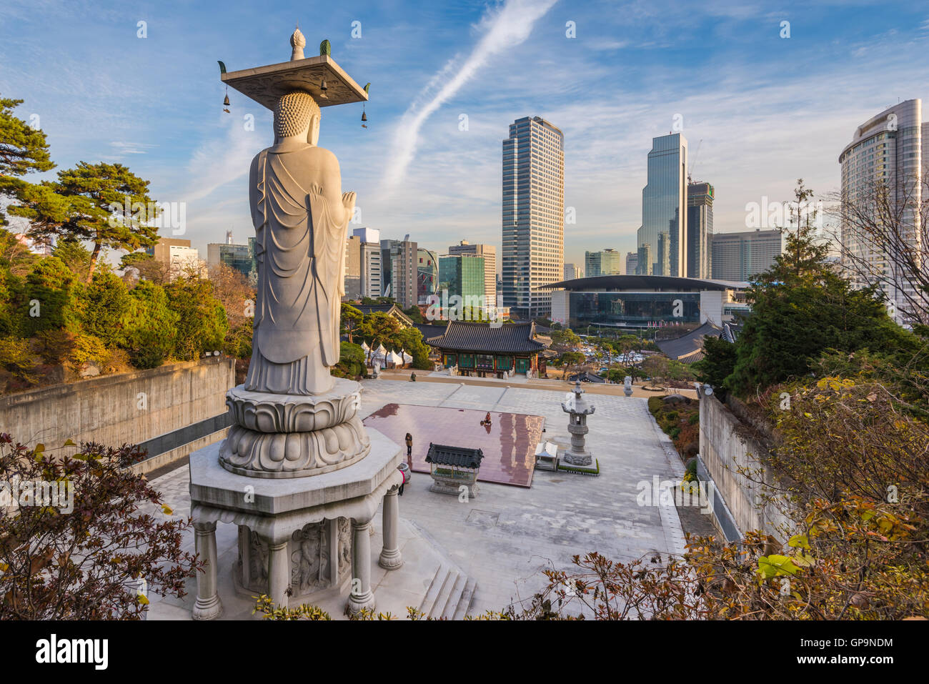 Bongeunsa-Tempel in der Stadt Seoul, Südkorea Stockfoto