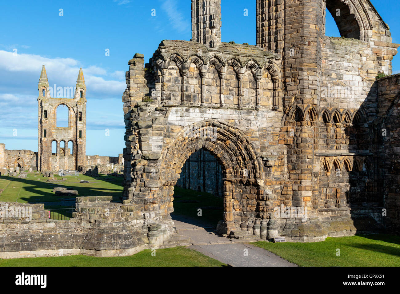 St Andrews Kathedrale, St. Andrews, Fife, Schottland Stockfoto