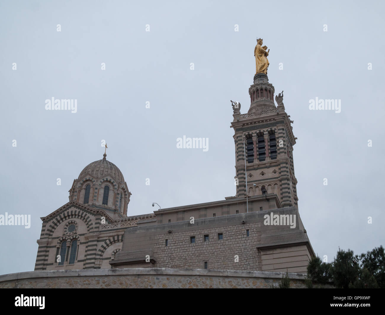 Basilique Notre-Dame De La Garde Stockfoto