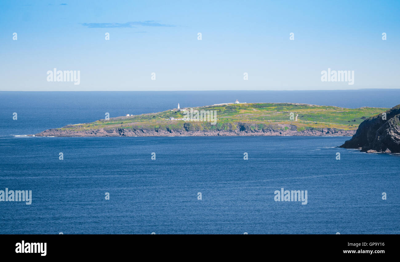 Cape Spear Neufundland vom Signal Hill, St. John's, Newfoundland gesehen Stockfoto