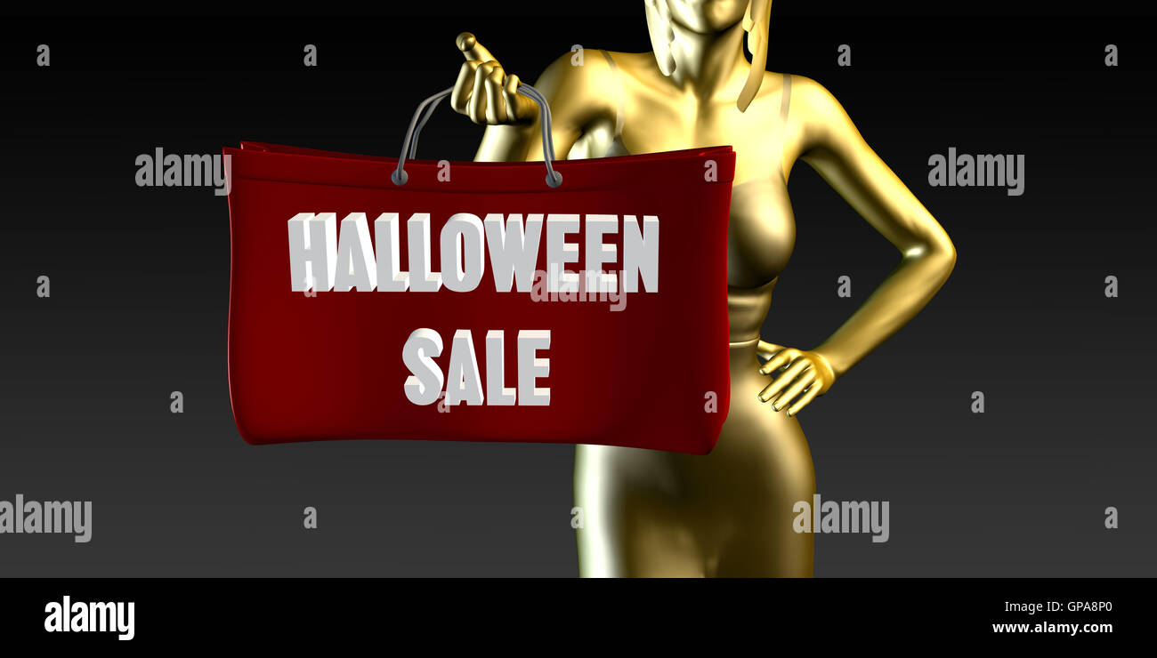 Halloween-Verkauf oder Vertrieb als ein besonderes Ereignis Stockfoto
