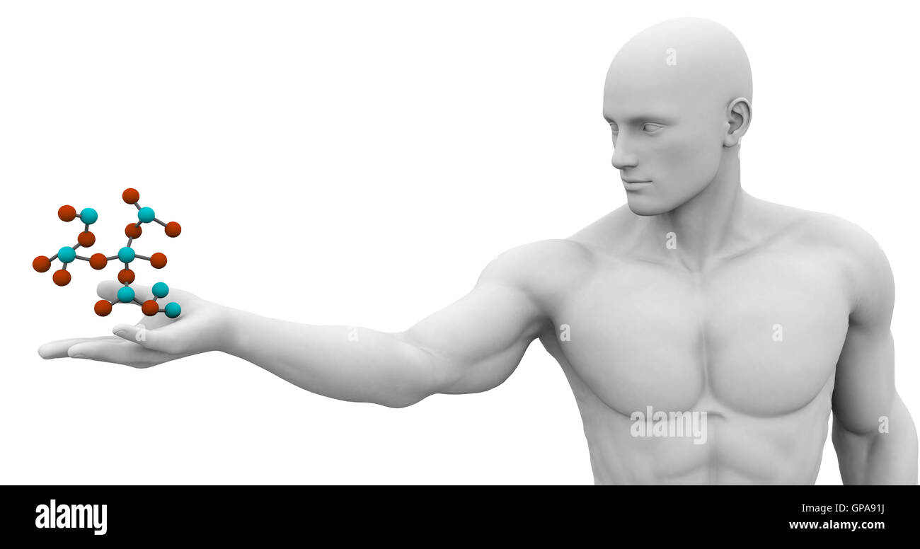 Eine saubere Medizintechnik Kunst abstrakt Stockfoto