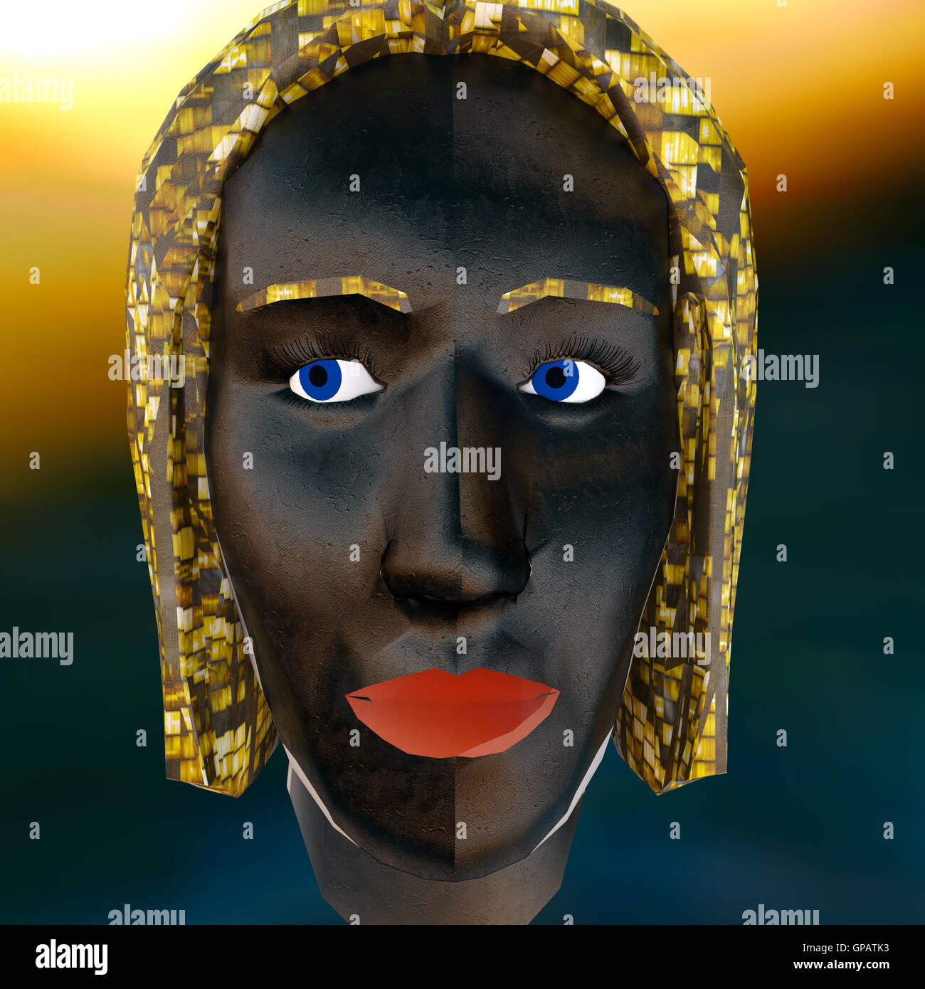 Afrikanische Maske Stockfoto