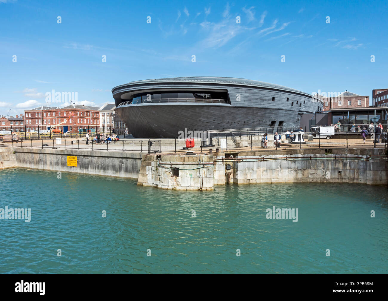 Das Mary Rose Museum in Portsmouth Historic Dockyard Portsmouth England Stockfoto