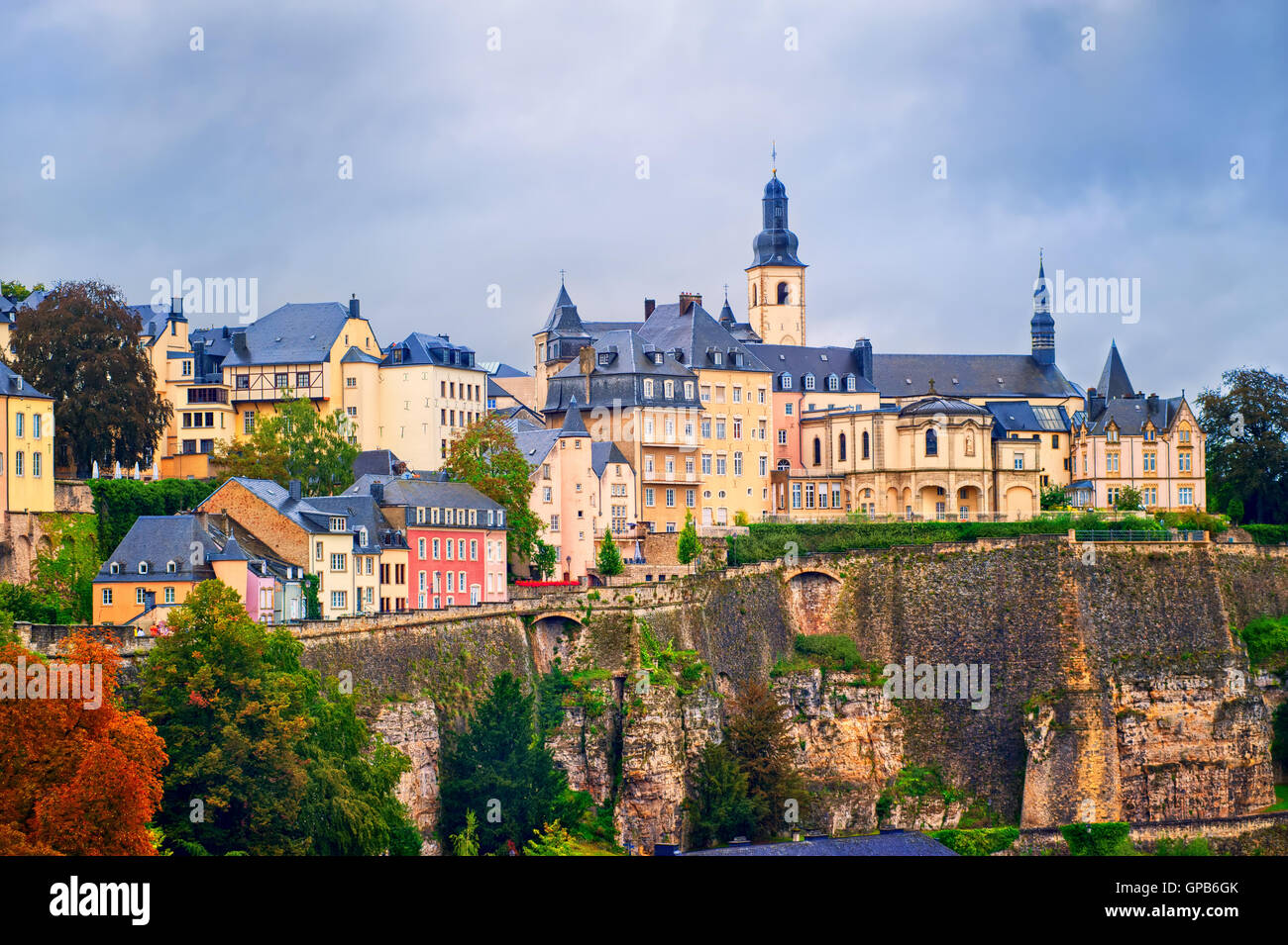 Luxemburg-Stadt, Blick auf die Altstadt Stockfoto