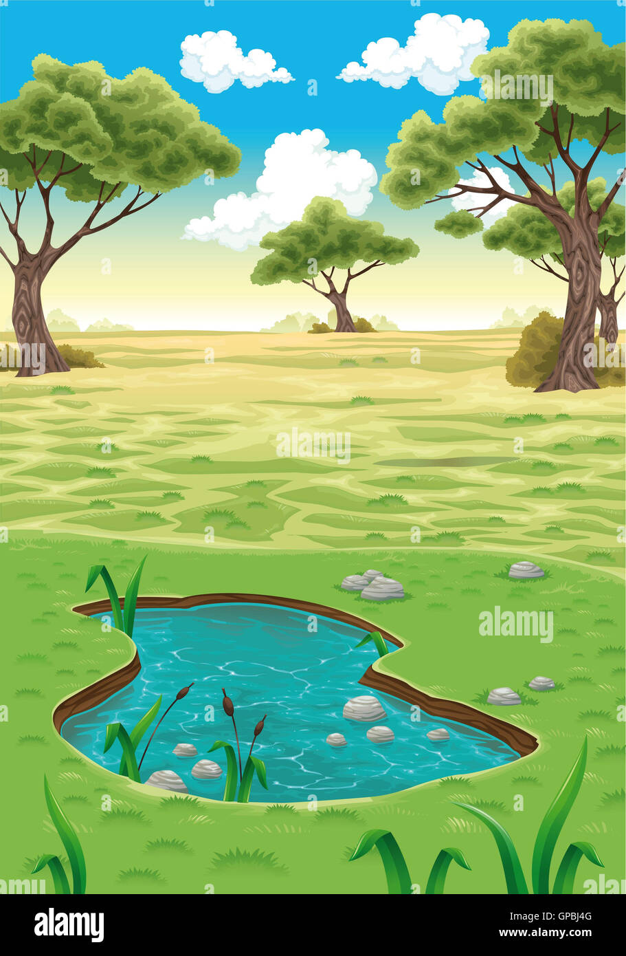 Naturlandschaft. Stockfoto