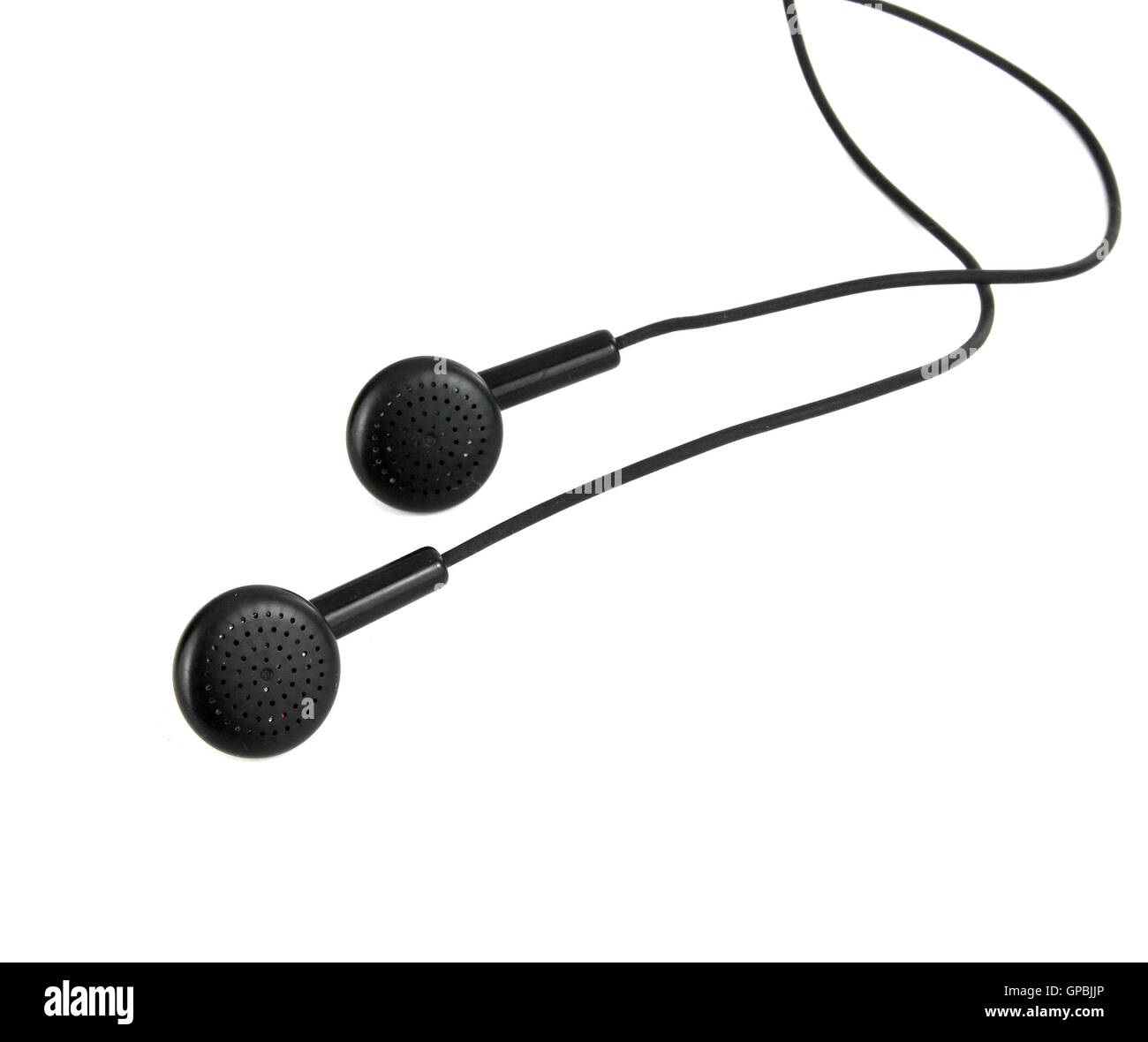 Modernen tragbaren Audio-Kopfhörer, isoliert auf weißem Hintergrund Stockfoto