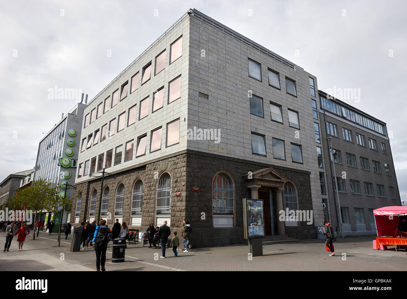 Reykjavik Bezirk Gerichtsgebäude Gebäude Island Stockfoto