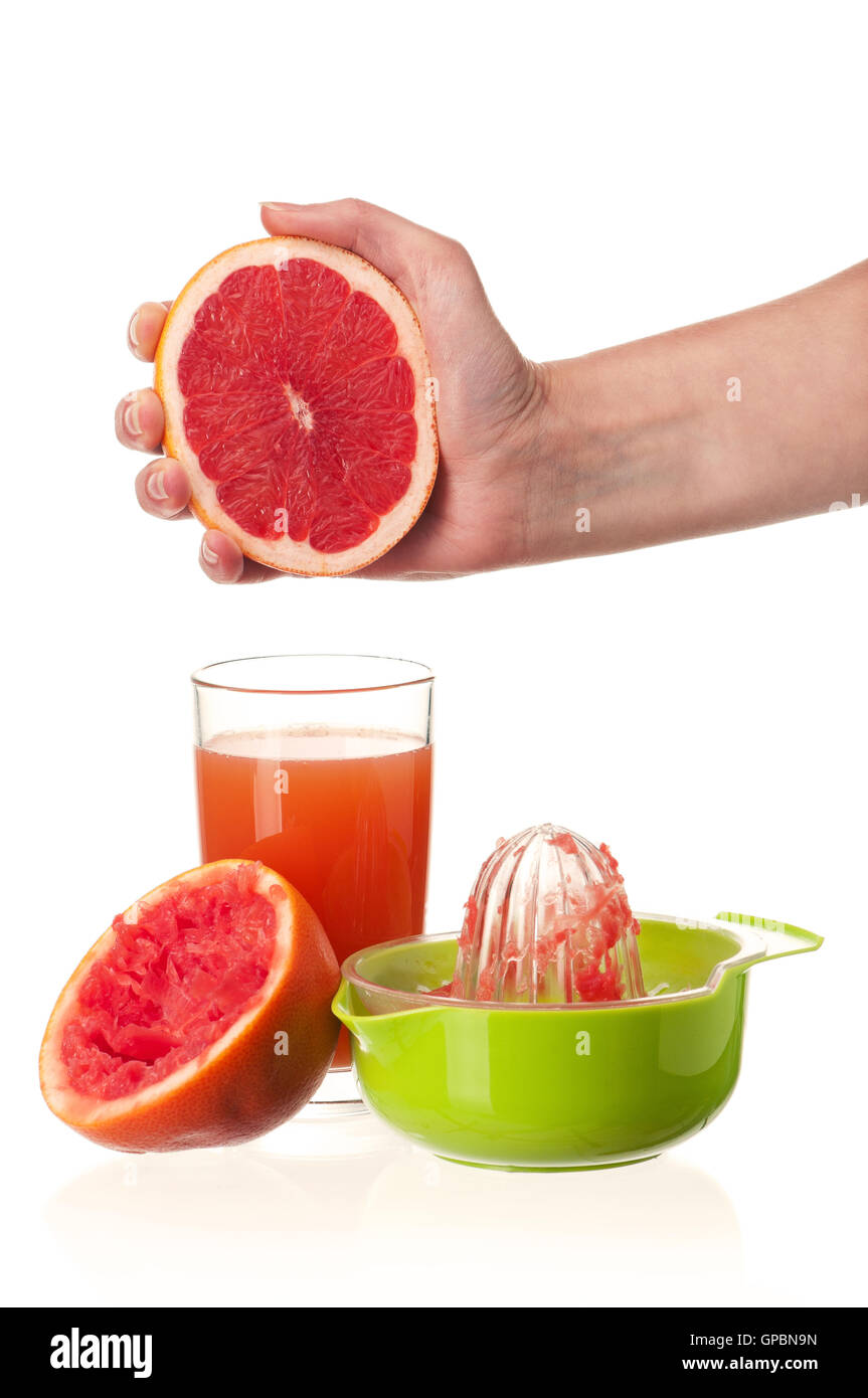 Grapefruit-Saft Stockfoto