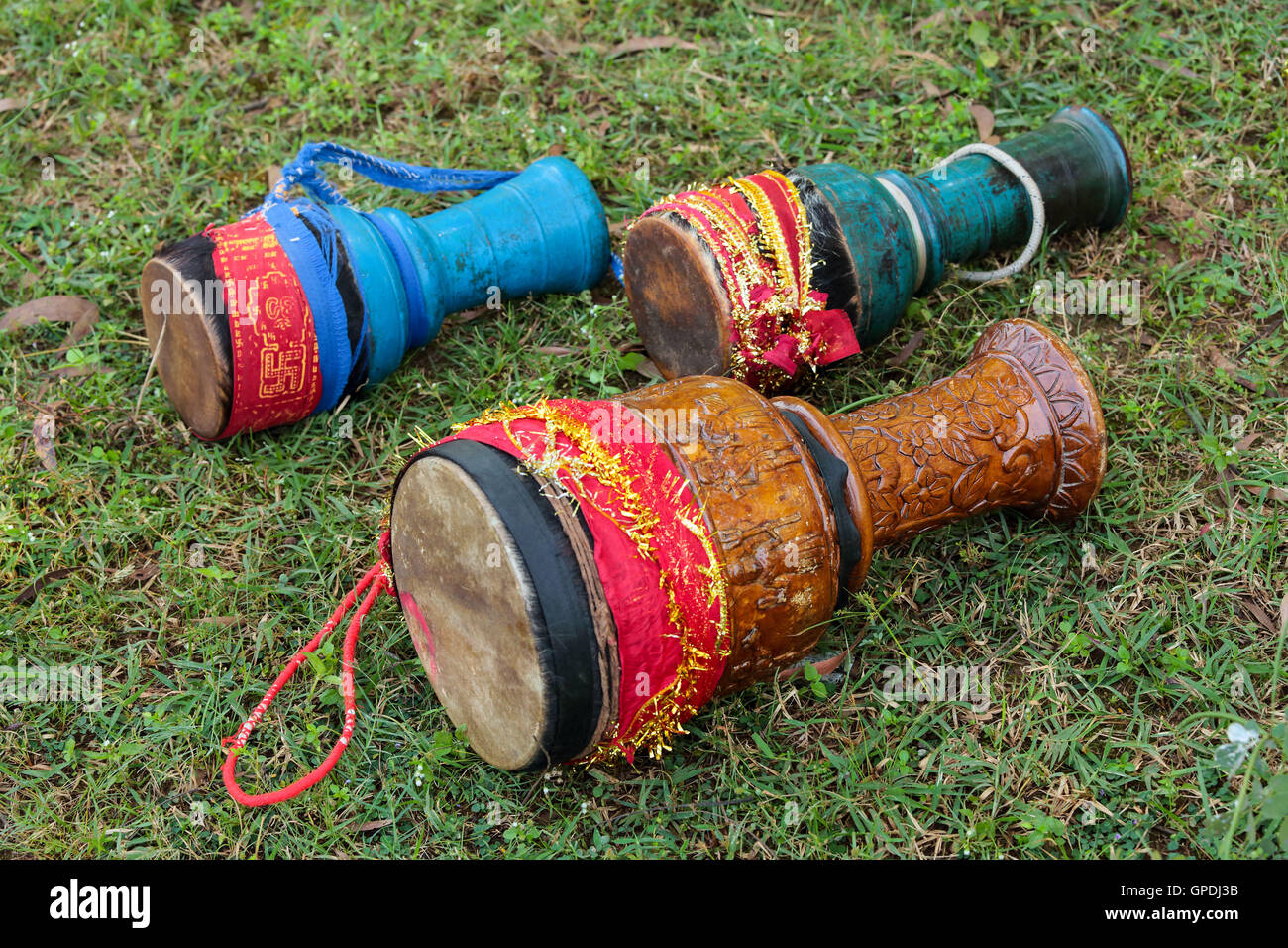 Tribal Musikinstrumente, Jagdalpur, Bastar, Chhattisgarh, Indien, Asien Stockfoto