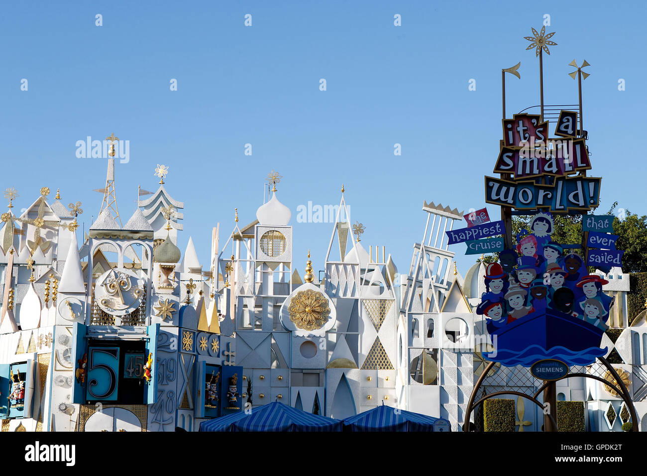 Es ist eine kleine Welt, Disneyland Resort Anaheim, California, Vereinigte Staaten von Amerika Stockfoto