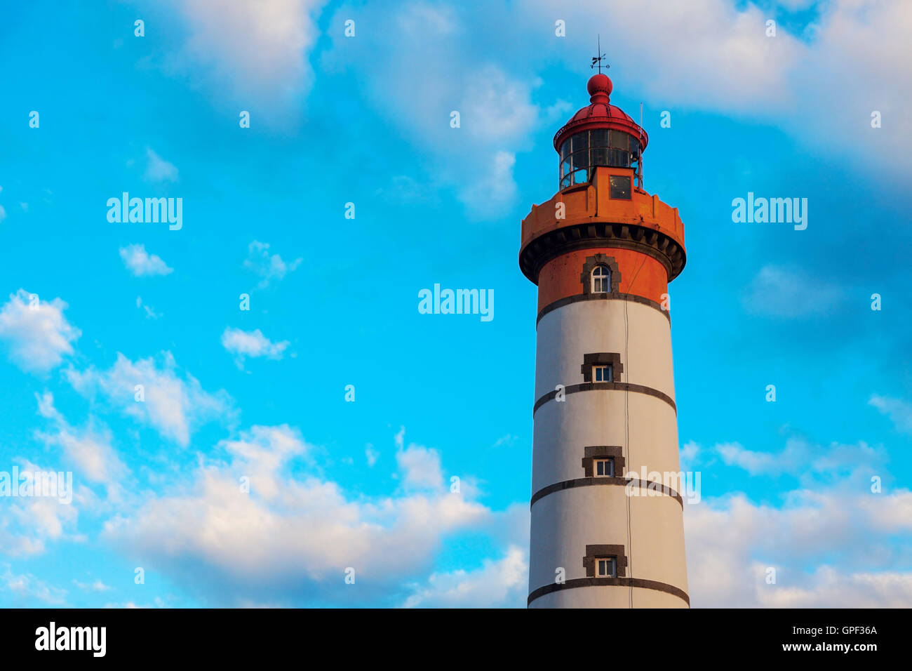 Saint-Mathieu Leuchtturm. Plougonvelin, Bretagne, Frankreich Stockfoto