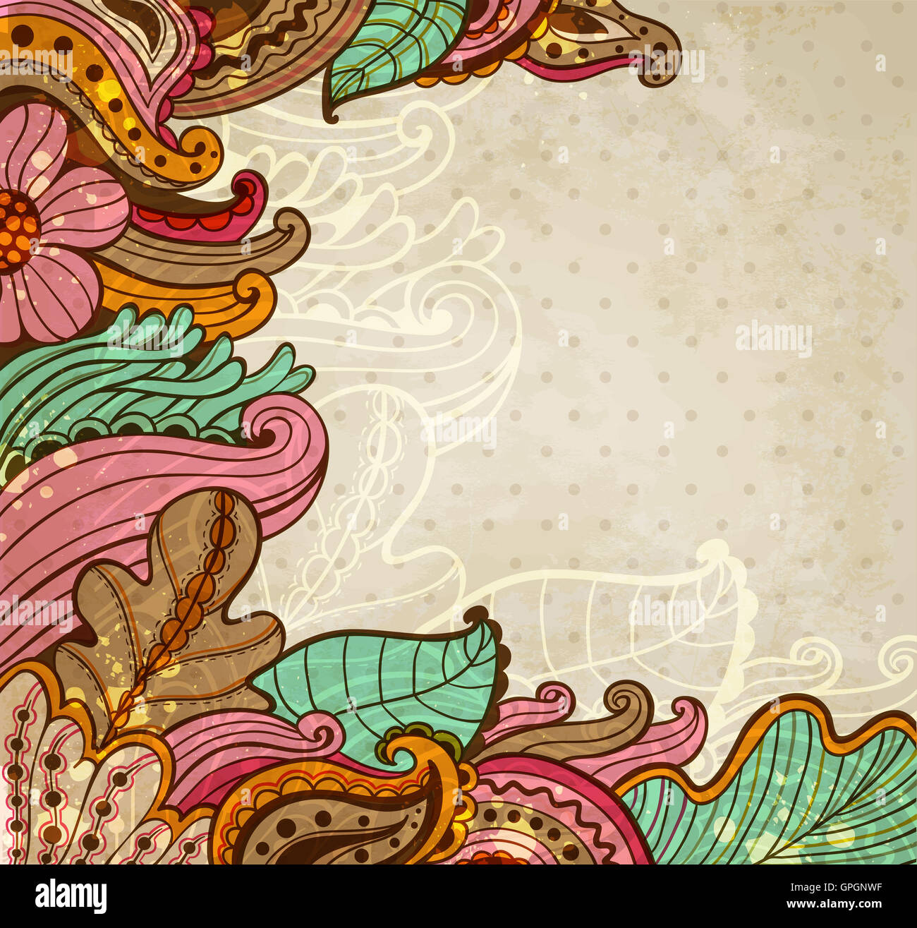 Abstrakte Blumen Hintergrund. Stockfoto