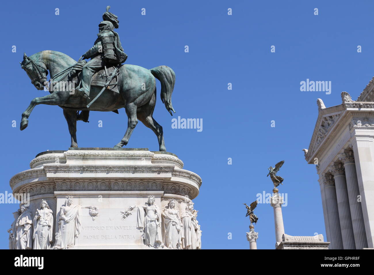 Das National Monument, Victor Emmanuel II in Rom - die Altare della Patria Stockfoto