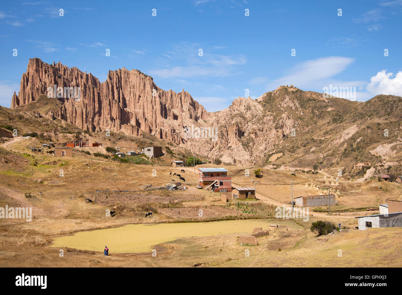 Gebirge in der Nähe von La Paz Stockfoto