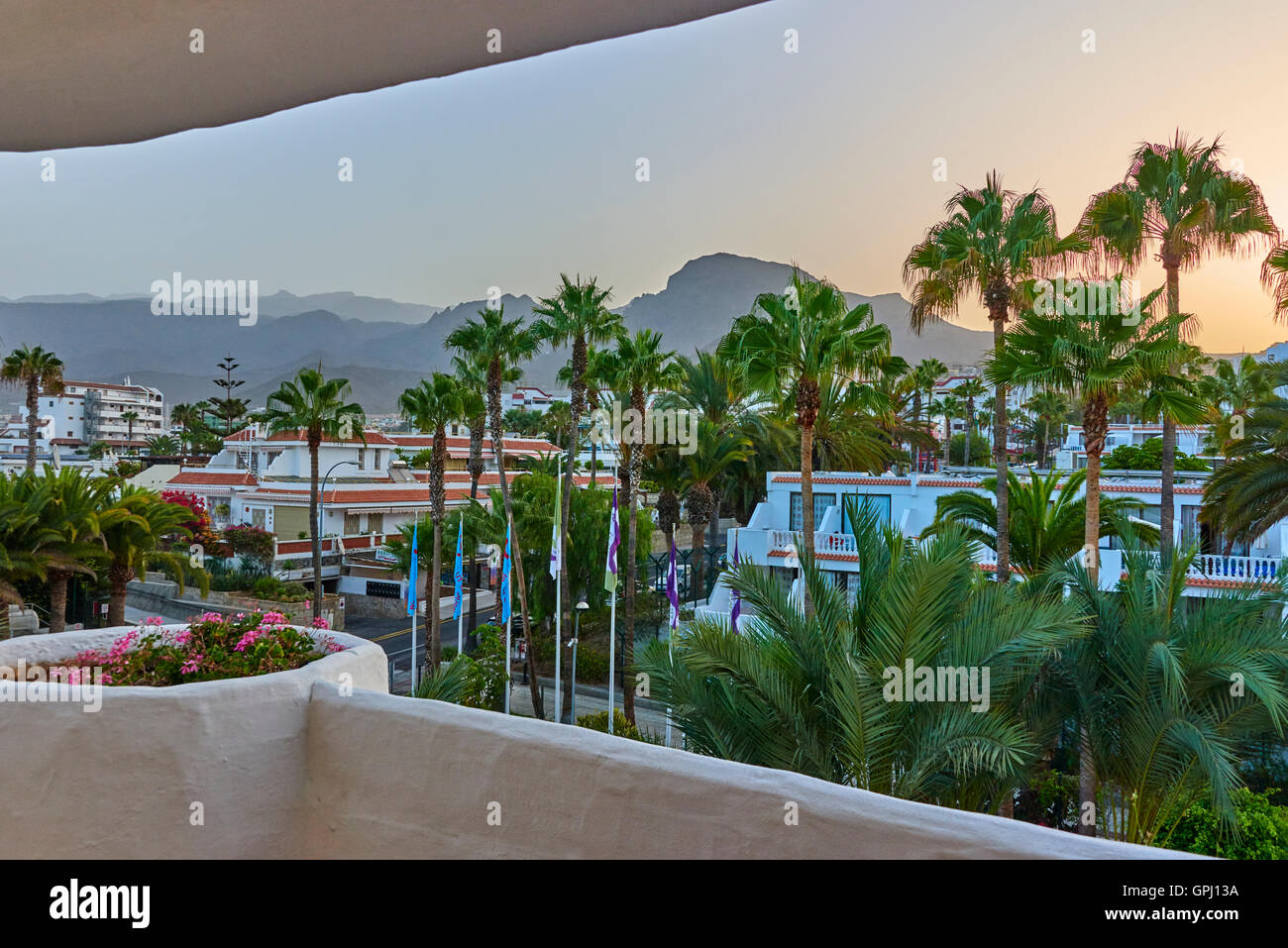 Hotel Jardin Tropical, Costa Adeje Teneriffa Stockfoto