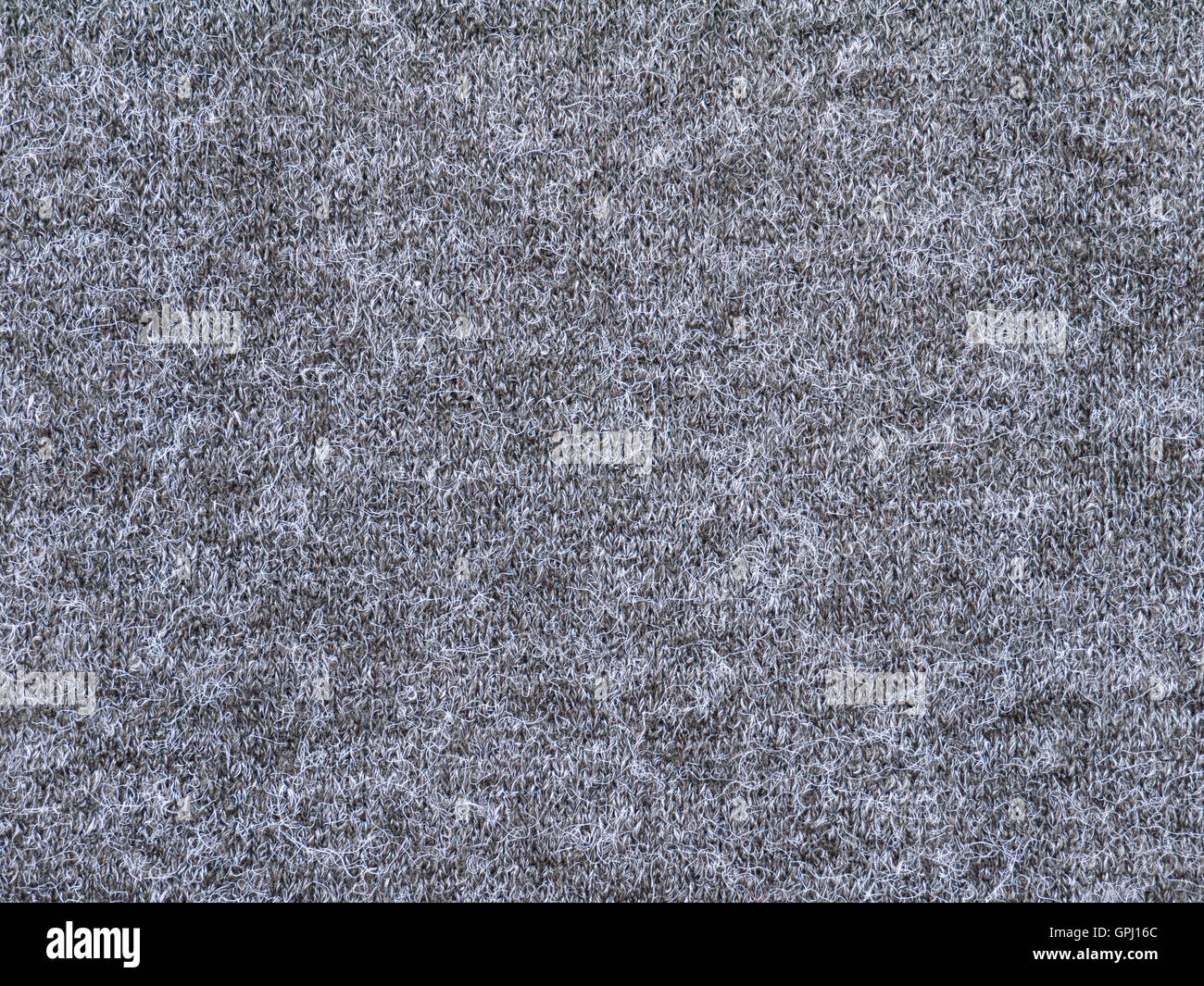 Dunkel grau Wolle flauschig Gestrick Hintergrund Stockfoto